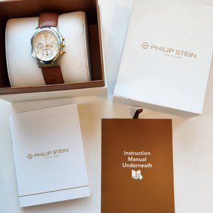 Philip Stein Lady's Chronograph White Gold Watch